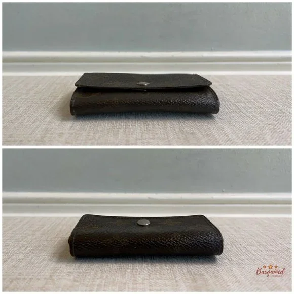 Authentic LOUIS VUITTON Vintage Brown Monogram Small Bifold Wallet RA0930